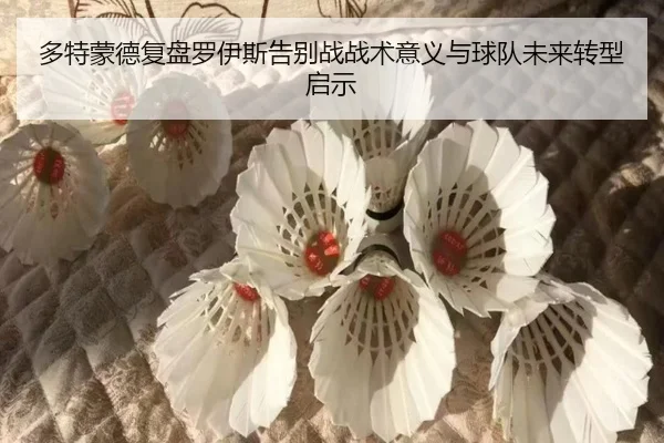 多特蒙德复盘罗伊斯告别战战术意义与球队未来转型启示